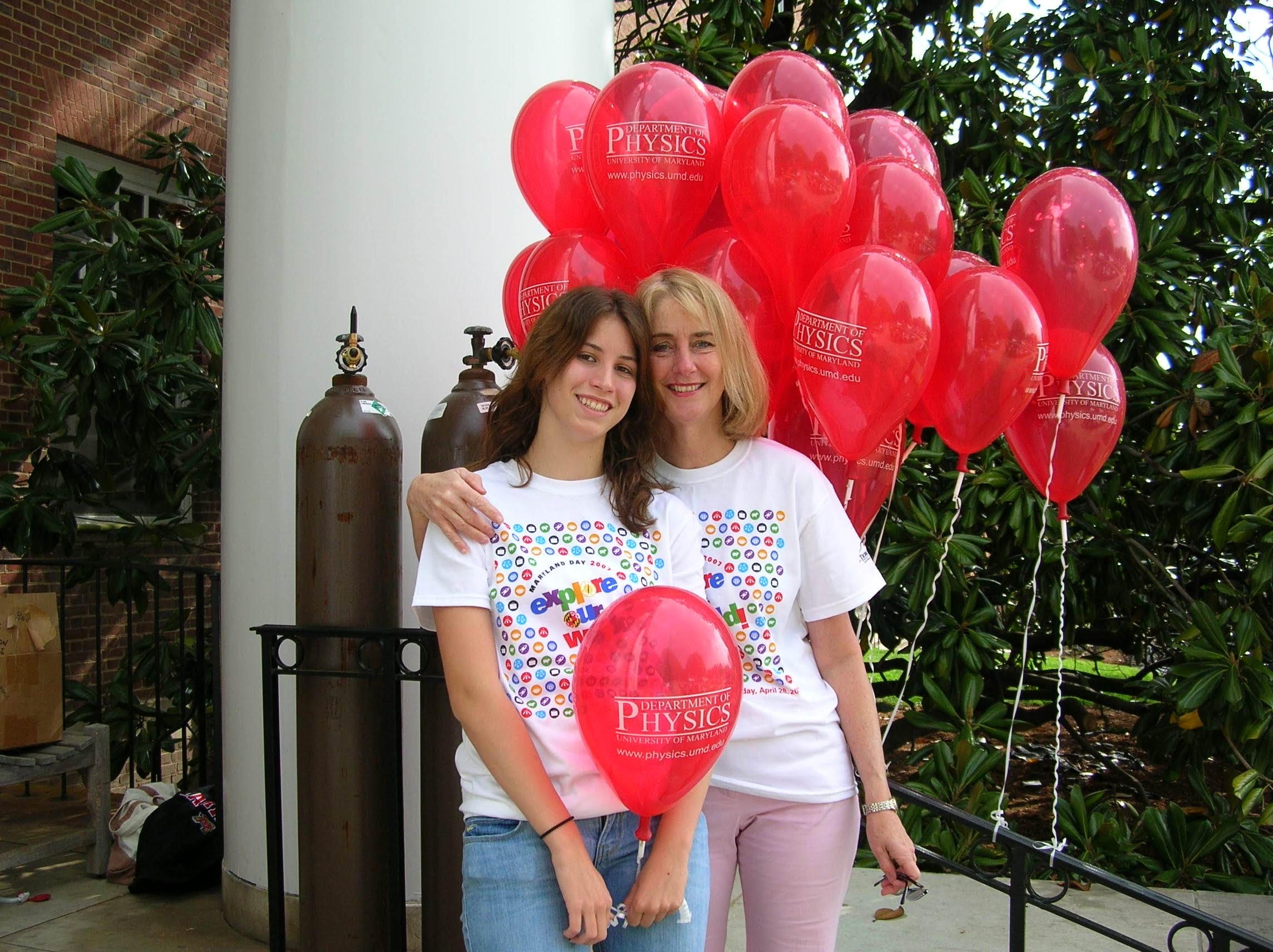 Melanie and Kari at Maryland Day 2007.