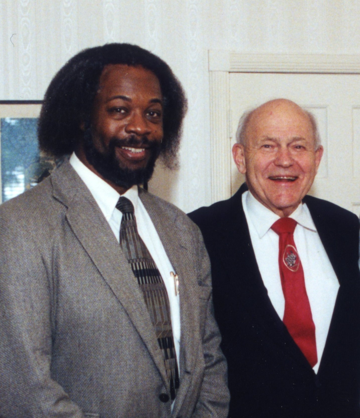 Jim Gates and John Toll in 2001.