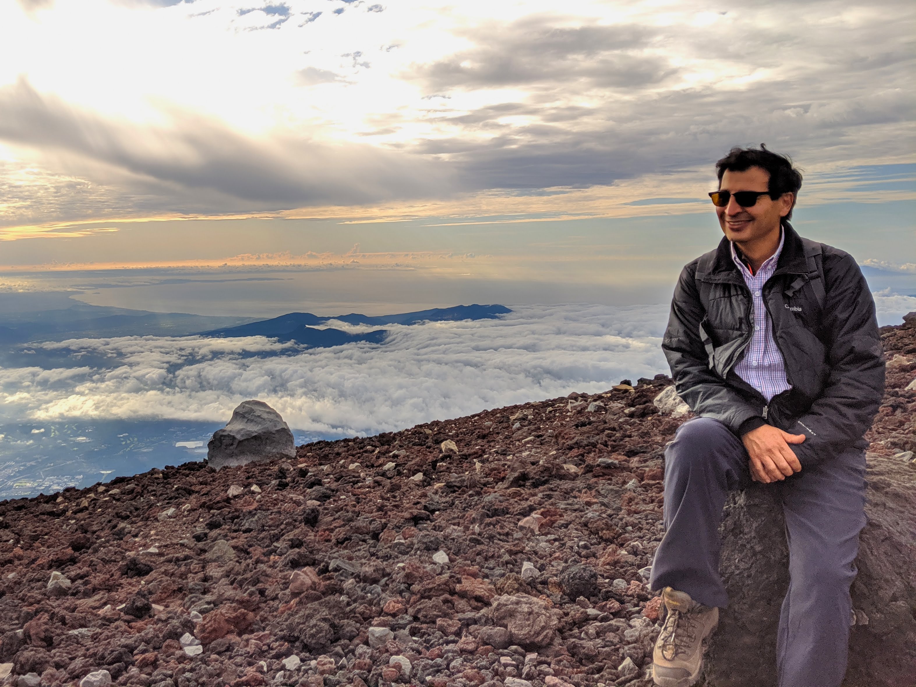 Masoud Loghmani  at Mt. Fuji