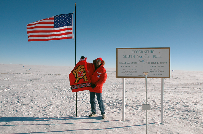 Jordan Goodman at the South Pole