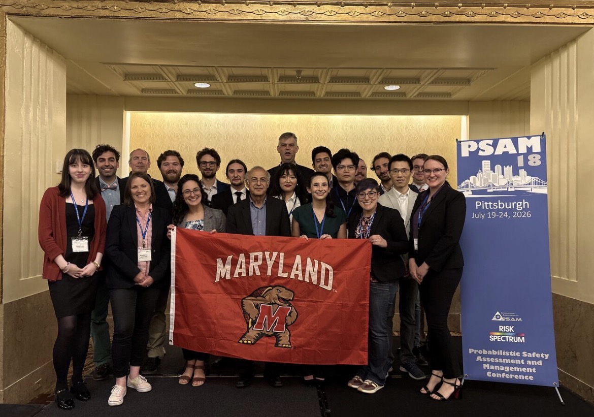 Mary Keen and other UMD researchers presented their work at the International Association for Probabilistic Safety Assessment and Management’s conference in Pittsburgh this summer. Photo courtesy of Mary Keen